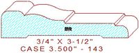 Door/Window Casing 3-1/2" - 143 Door/Window Casing 3-1/2" - 143