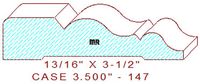 Door/Window Casing 3-1/2" - 147 Door/Window Casing 3-1/2" - 147