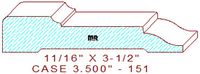 Door/Window Casing 3-1/2" - 151 Door/Window Casing 3-1/2" - 151