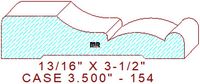 Door/Window Casing 3-1/2" - 154 Door/Window Casing 3-1/2" - 154