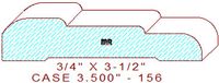 Door/Window Casing 3-1/2" - 156 Door/Window Casing 3-1/2" - 156