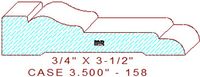 Door/Window Casing 3-1/2" - 158 Door/Window Casing 3-1/2" - 158