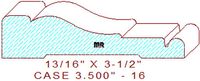 Door/Window Casing 3-1/2" - 16 Door/Window Casing 3-1/2" - 16