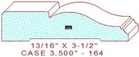 Door/Window Casing 3-1/2" - 164 Door/Window Casing 3-1/2" - 164