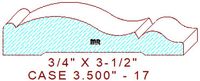 Door/Window Casing 3-1/2" - 17 Door/Window Casing 3-1/2" - 17