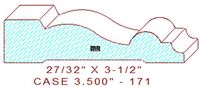 Door/Window Casing 3-1/2" - 171 Door/Window Casing 3-1/2" - 171
