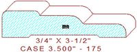 Door/Window Casing 3-1/2" - 175 Door/Window Casing 3-1/2" - 175