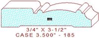 Door/Window Casing 3-1/2" - 185 Door/Window Casing 3-1/2" - 185