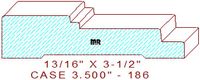 Door/Window Casing 3-1/2" - 186 Door/Window Casing 3-1/2" - 186