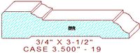 Door/Window Casing 3-1/2" - 19 Door/Window Casing 3-1/2" - 19
