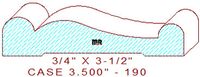 Door/Window Casing 3-1/2" - 190 Door/Window Casing 3-1/2" - 190