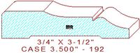 Door/Window Casing 3-1/2" - 192 Door/Window Casing 3-1/2" - 192
