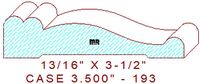 Door/Window Casing 3-1/2" - 193 Door/Window Casing 3-1/2" - 193