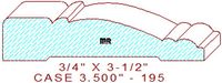 Door/Window Casing 3-1/2" - 195 Door/Window Casing 3-1/2" - 195