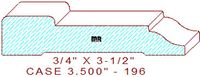 Door/Window Casing 3-1/2" - 196 Door/Window Casing 3-1/2" - 196