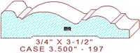 Door/Window Casing 3-1/2" - 197 Door/Window Casing 3-1/2" - 197