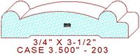 Door/Window Casing 3-1/2" - 203 Door/Window Casing 3-1/2" - 203