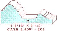 Door/Window Casing 3-1/2" - 205 Door/Window Casing 3-1/2" - 205