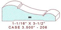 Door/window Casing 3-1/2" - 206 Door/window Casing 3-1/2" - 206