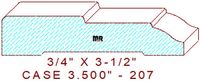 Door/Window Casing 3-1/2" - 207 Door/Window Casing 3-1/2" - 207