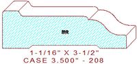 Door/Window Casing 3-1/2" - 208 Door/Window Casing 3-1/2" - 208