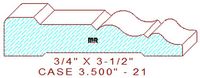 Door/Window Casing 3-1/2" - 21 Door/Window Casing 3-1/2" - 21