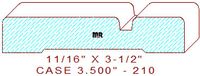 Door/Window Casing 3-1/2" - 210 Door/Window Casing 3-1/2" - 210
