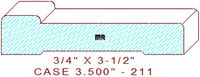 Door/Window Casing 3-1/2" - 211 Door/Window Casing 3-1/2" - 211