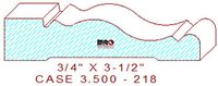 Door/Window Casing 3-1/2" - 218 Door/Window Casing 3-1/2" - 218