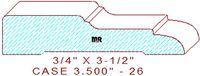 Door/Window Casing 3-1/2" - 26 Door/Window Casing 3-1/2" - 26