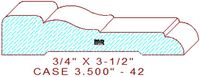 Door/Window Casing 3-1/2" - 42 Door/Window Casing 3-1/2" - 42