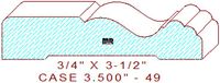 Door/Window Casing 3-1/2" - 49 Door/Window Casing 3-1/2" - 49