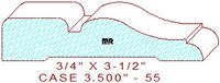 Door/Window Casing 3-1/2" - 55 Door/Window Casing 3-1/2" - 55