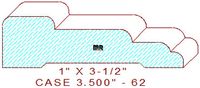 Door/Window Casing 3-1/2" - 62 Door/Window Casing 3-1/2" - 62