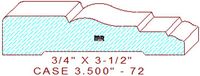 Door/Window Casing 3-1/2" - 72 Door/Window Casing 3-1/2" - 72