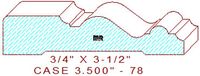 Door/Window Casing 3-1/2" - 78 Door/Window Casing 3-1/2" - 78