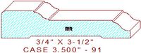 Door/Window Casing 3-1/2" - 91 Door/Window Casing 3-1/2" - 91