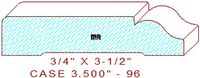 Door/Window Casing 3-1/2" - 96 Door/Window Casing 3-1/2" - 96