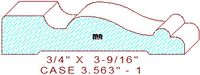 Door/Window Casing 3-9/16" - 1 Door/Window Casing 3-9/16" - 1