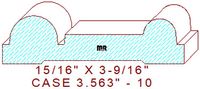 Door/Window Casing 3-9/16" - 10 Door/Window Casing 3-9/16" - 10
