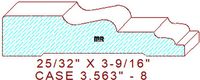 Door/Window Casing 3-9/16" - 8