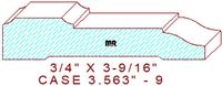 Door/Window Casing 3-9/16" - 9 Door/Window Casing 3-9/16" - 9