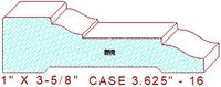 Door/Window Casing 3-5/8" - 16 Door/Window Casing 3-5/8" - 16
