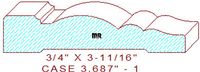 Door/Window Casing 3-11/16" - 1