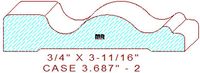 Door/Window Casing 3-11/16" - 2 Door/Window Casing 3-11/16" - 2