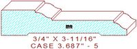 Door/Window Casing 3-11/16" - 5 Door/Window Casing 3-11/16" - 5