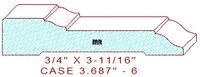 Door/Window Casing 3-11/16" - 6 Door/Window Casing 3-11/16" - 6