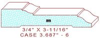 Door/Window Casing 3-11/16" - 6