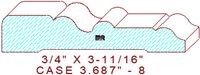 Door/Window Casing 3-11/16" - 8 Door/Window Casing 3-11/16" - 8