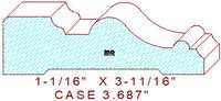 Door/Window Casing 3-11/16" Door/Window Casing 3-11/16"